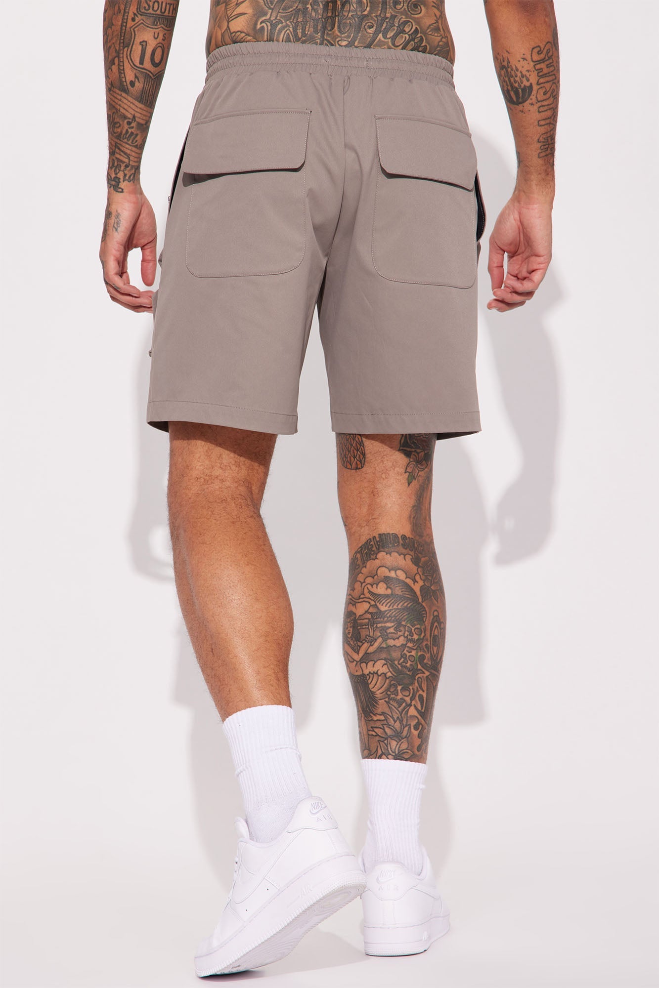 Starstruck Utility Cargo Shorts - Grey