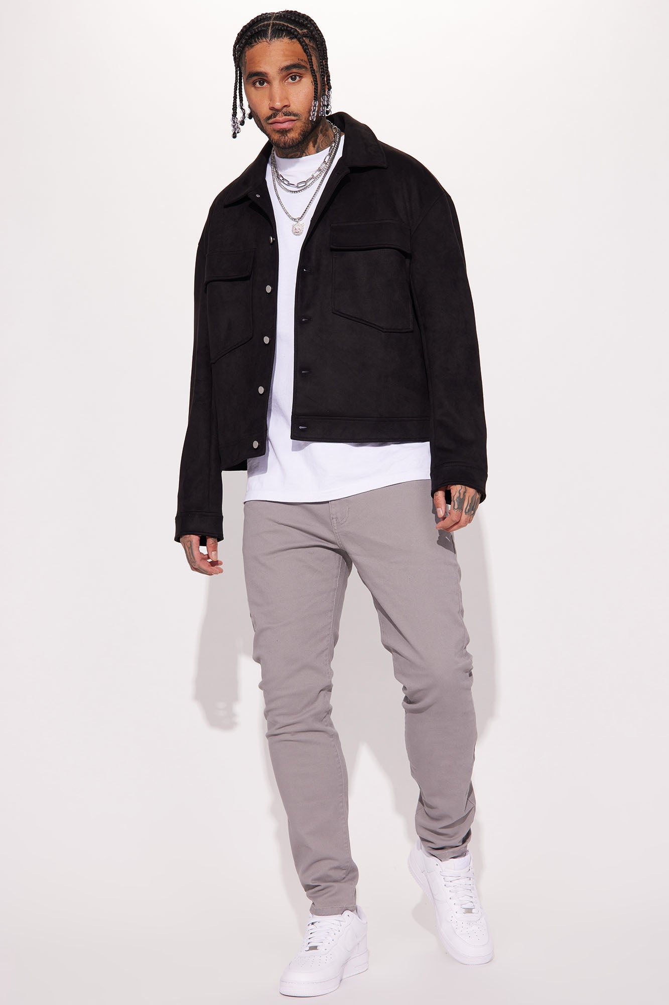 Mac Chino Skinny 5 Pocket Pants - Charcoal