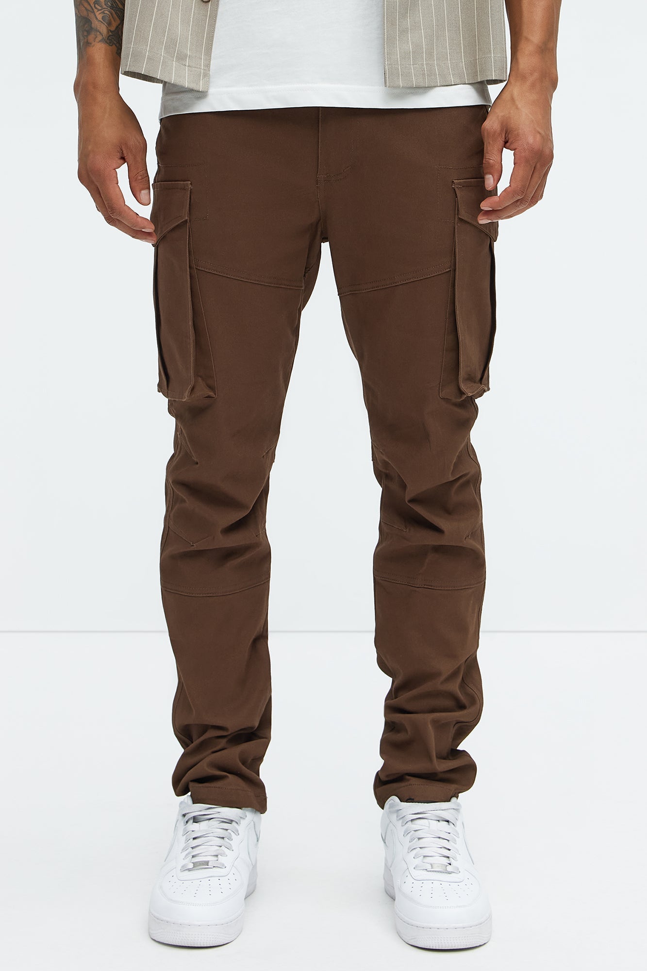 Summer Games Slim Cargo Pants - Brown