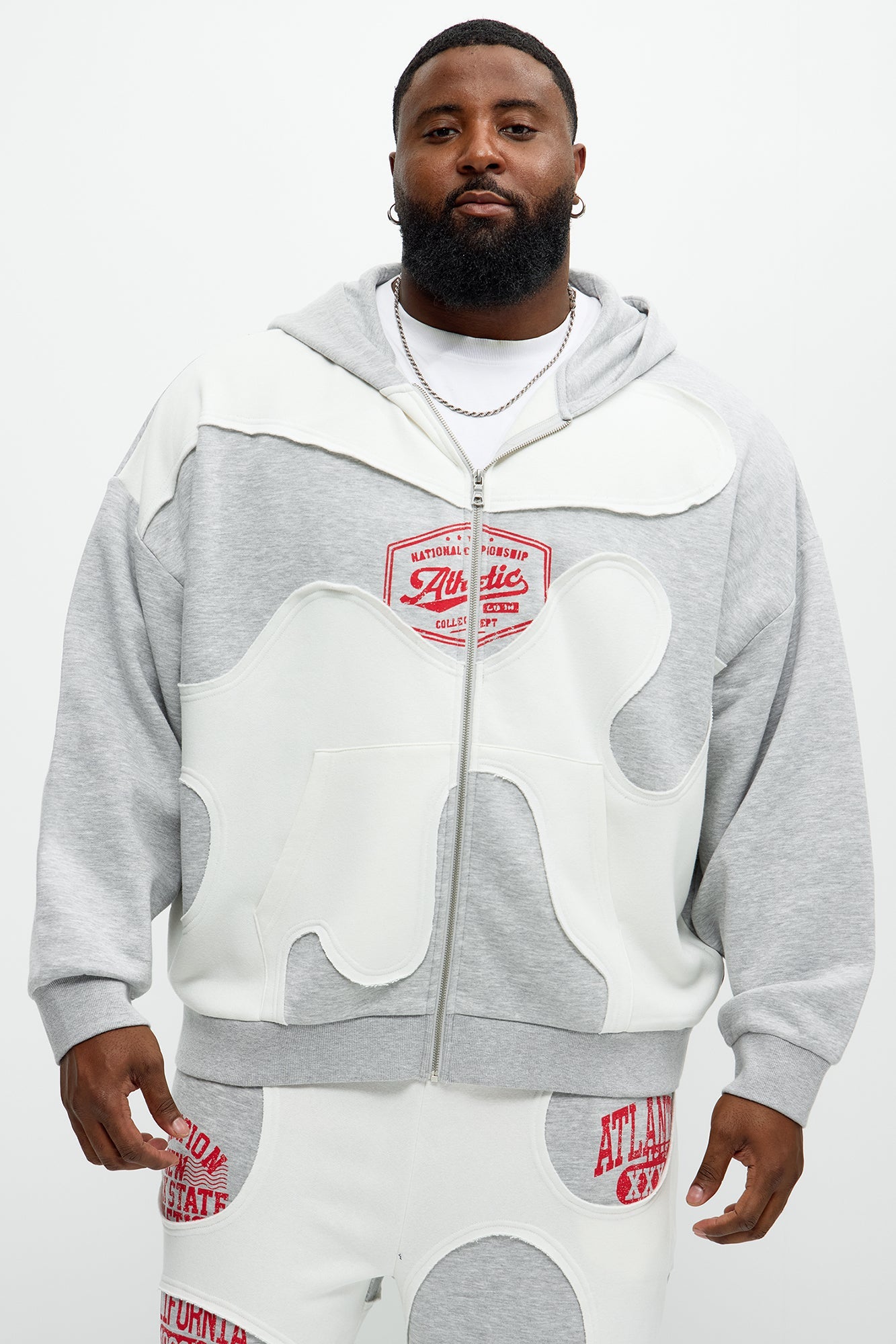 Tyson Champion Oversized Zip Hoodie - Heather/Combo