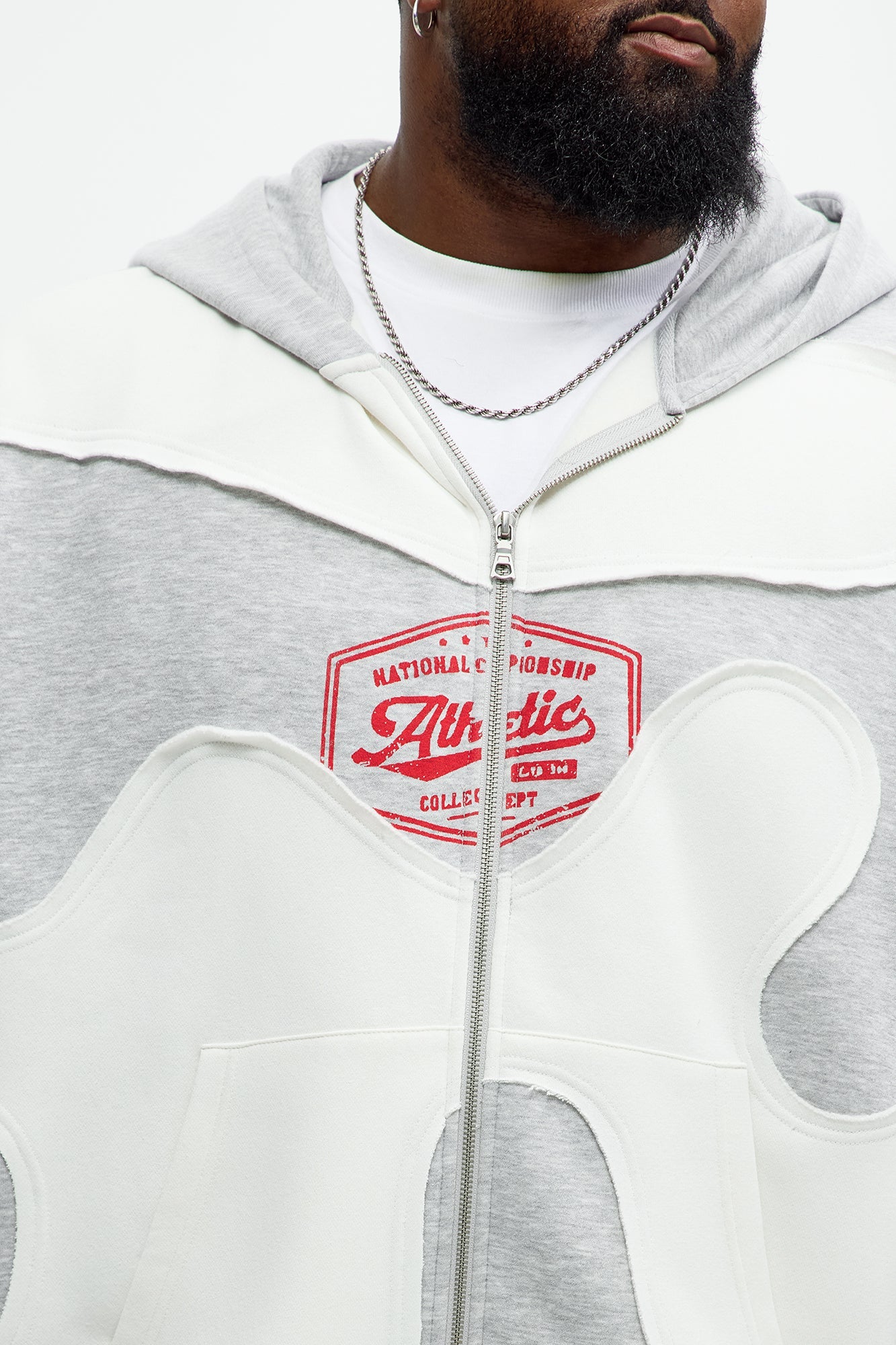 Tyson Champion Oversized Zip Hoodie - Heather/Combo
