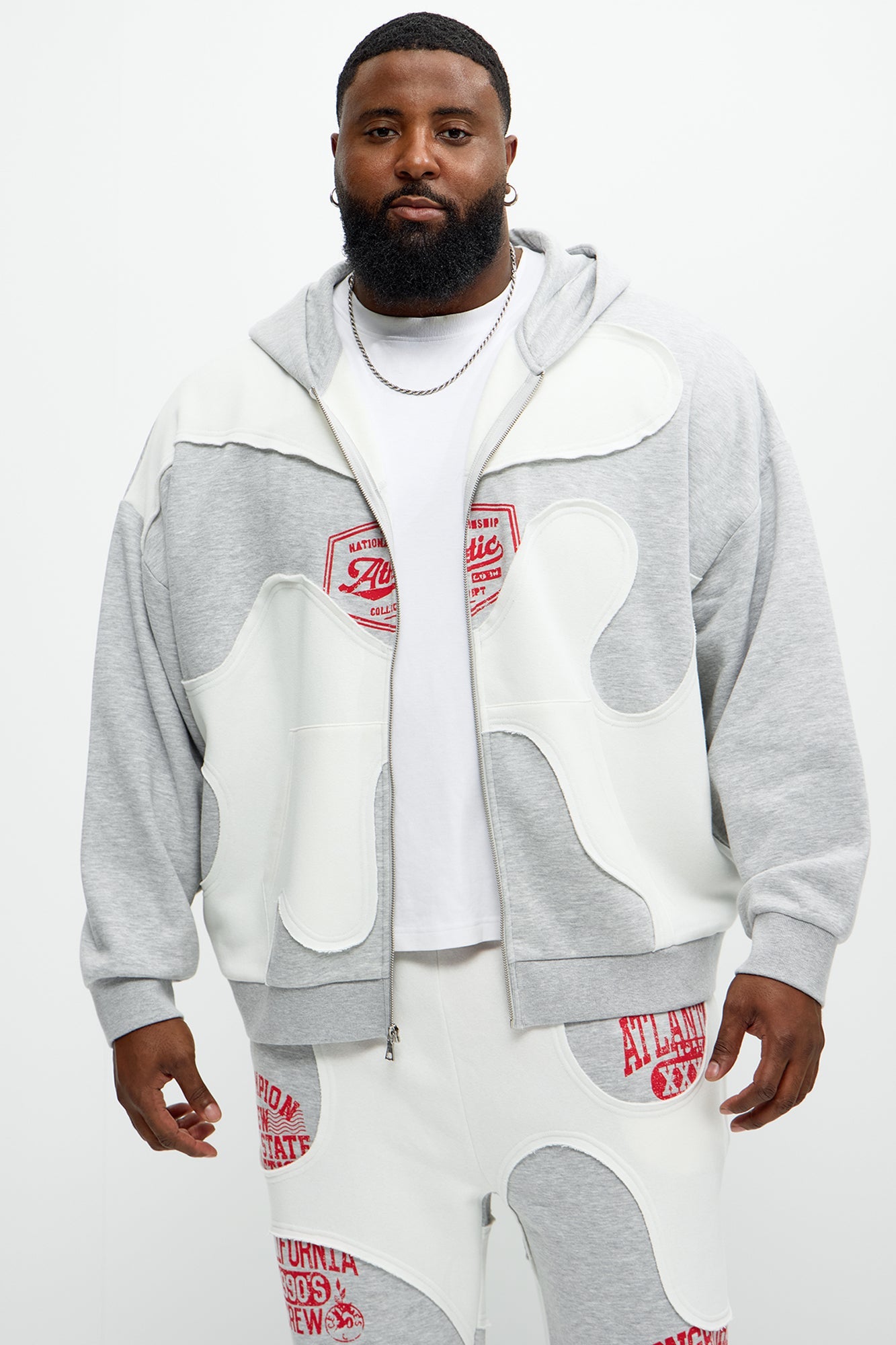 Tyson Champion Oversized Zip Hoodie - Heather/Combo