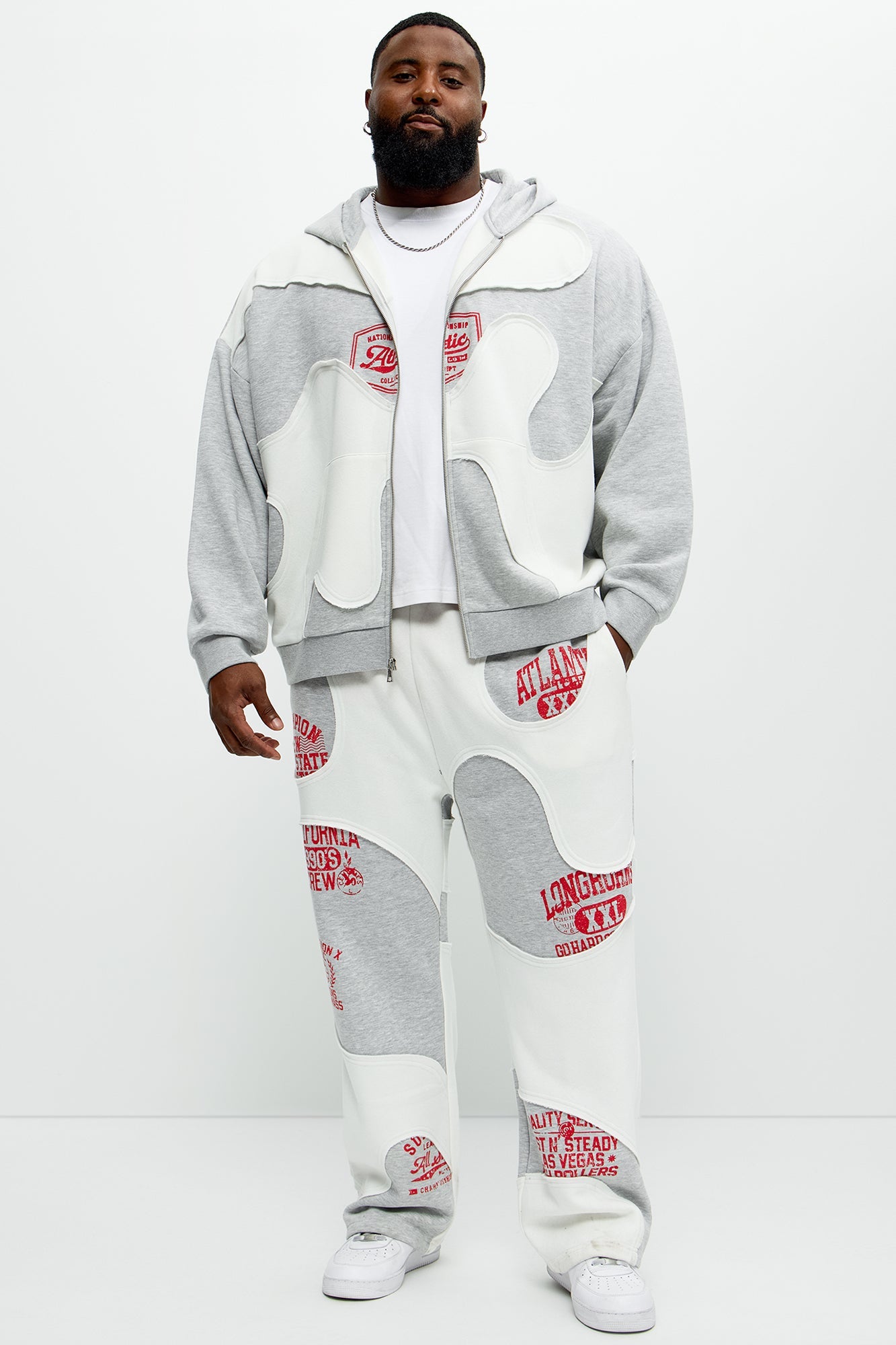 Tyson Champion Oversized Zip Hoodie - Heather/Combo