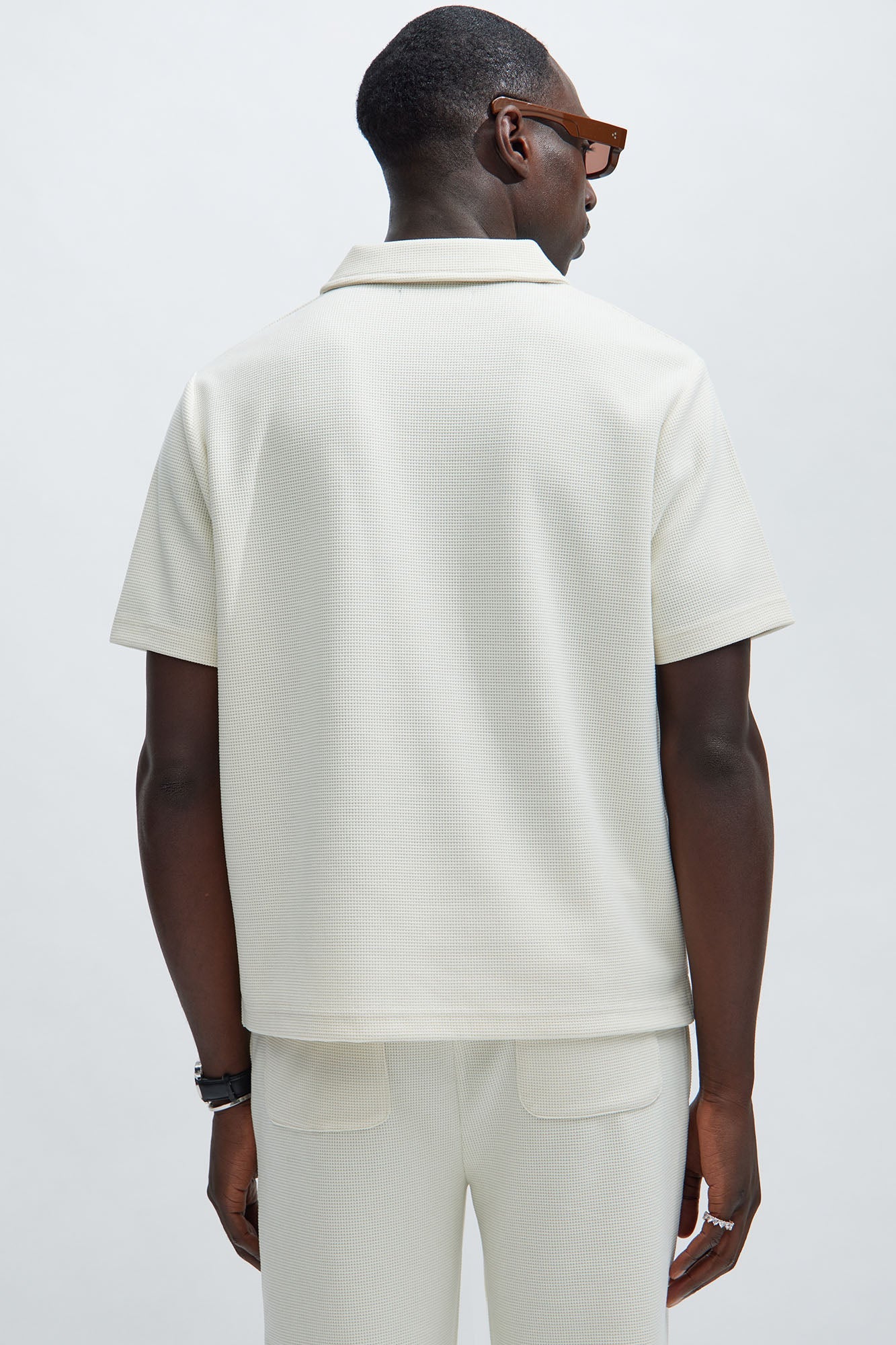 Cairo Textured Polo - Cream