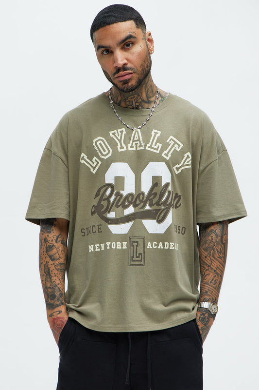 Brooklyn Loyalty Oversized Short Sleeve Tee - Olive