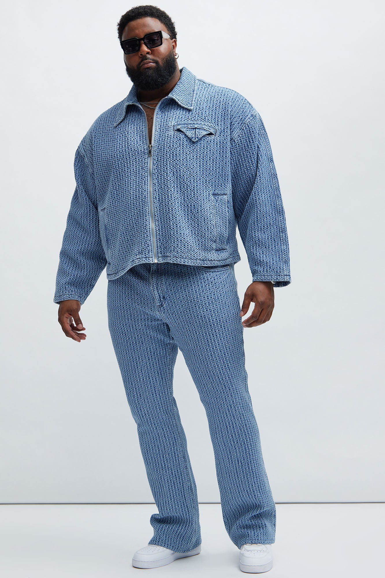 Warsaw Stacked Slim Flare Jeans - Light Blue