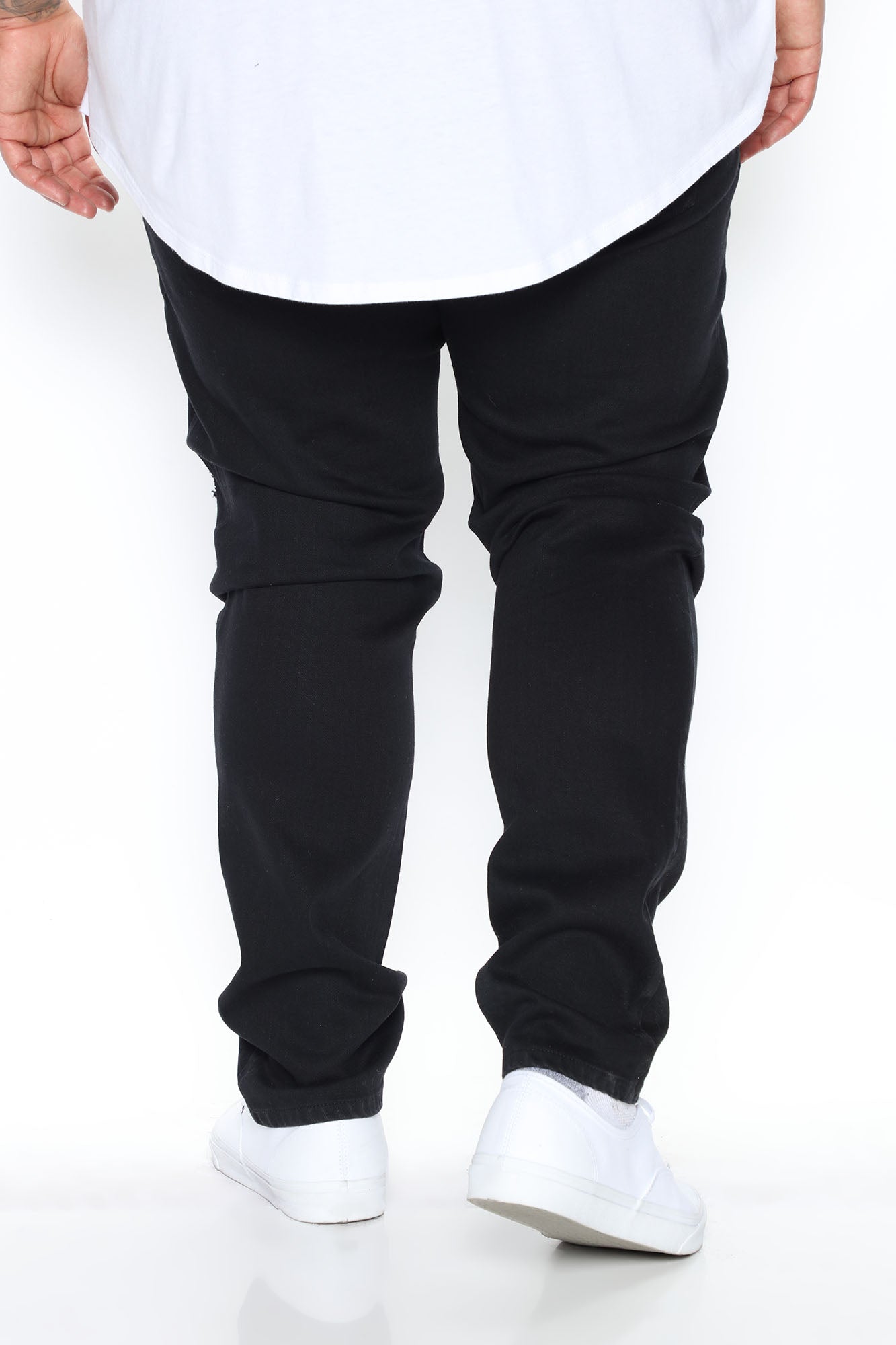 Jasper Skinny Ripped Knee Jeans - Black