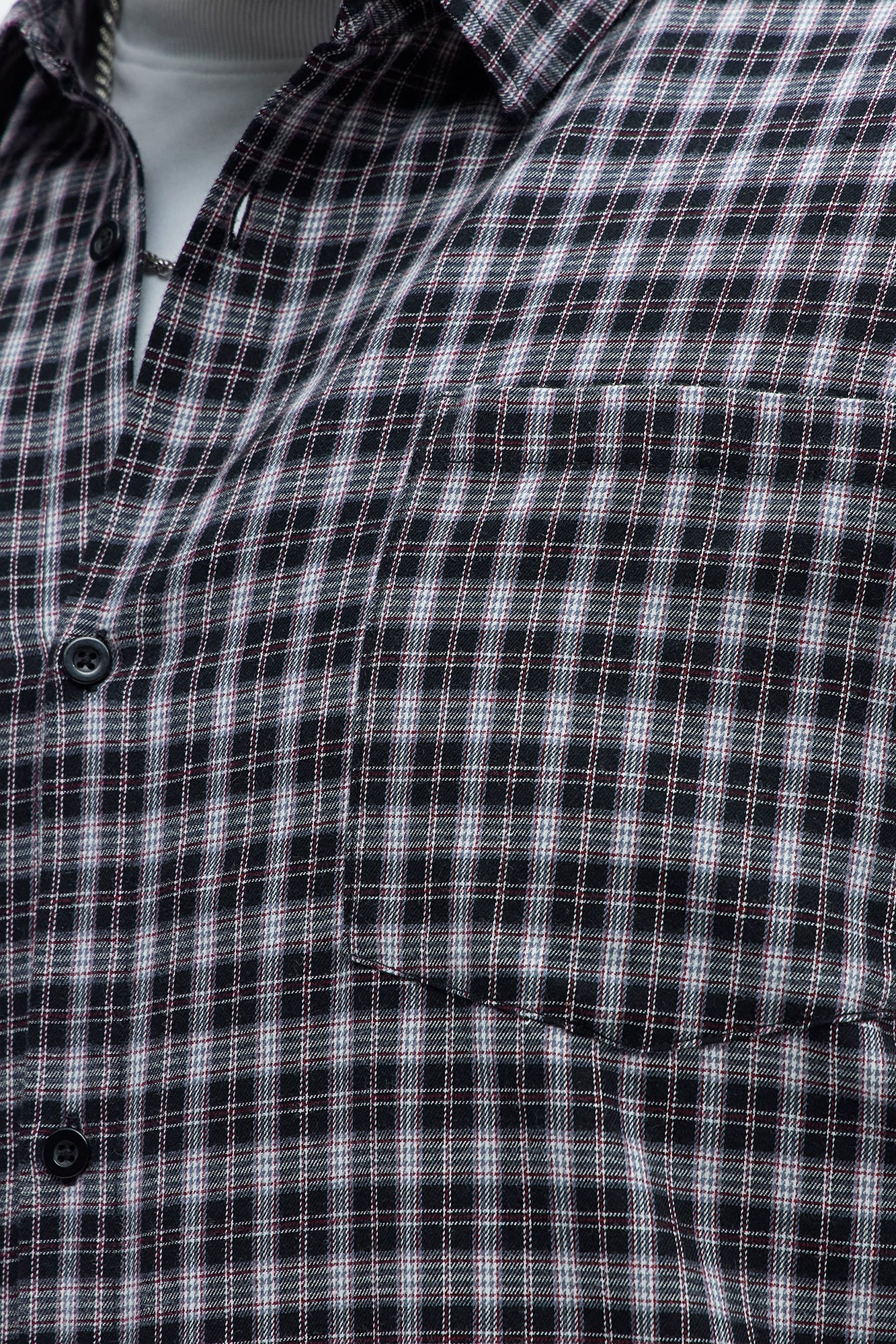 Carson Plaid Classic Long Sleeve Button Up - Black/combo