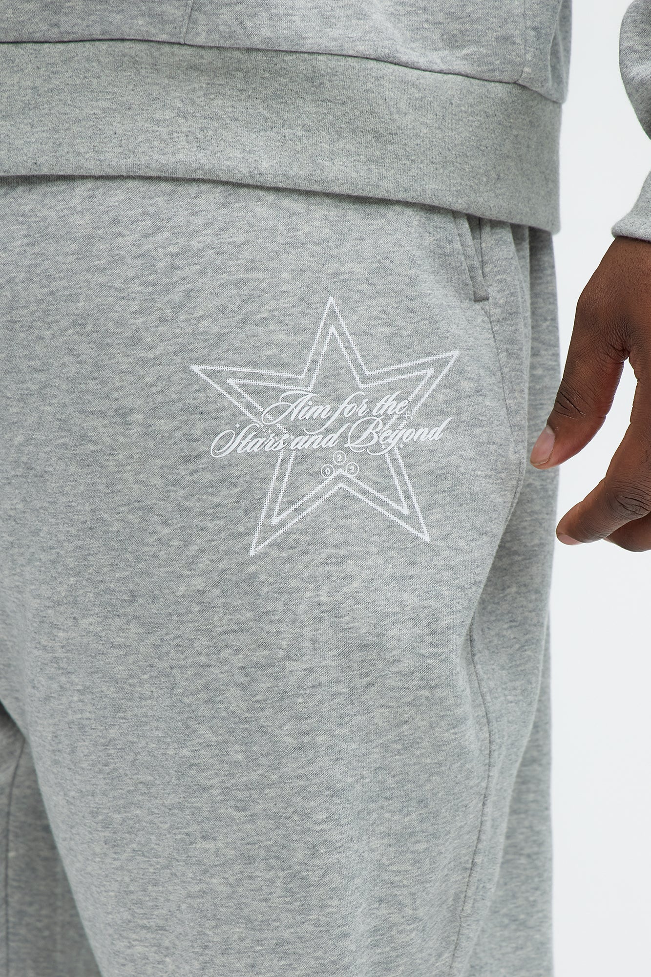 Aim For The Stars Sweatpants - Grey