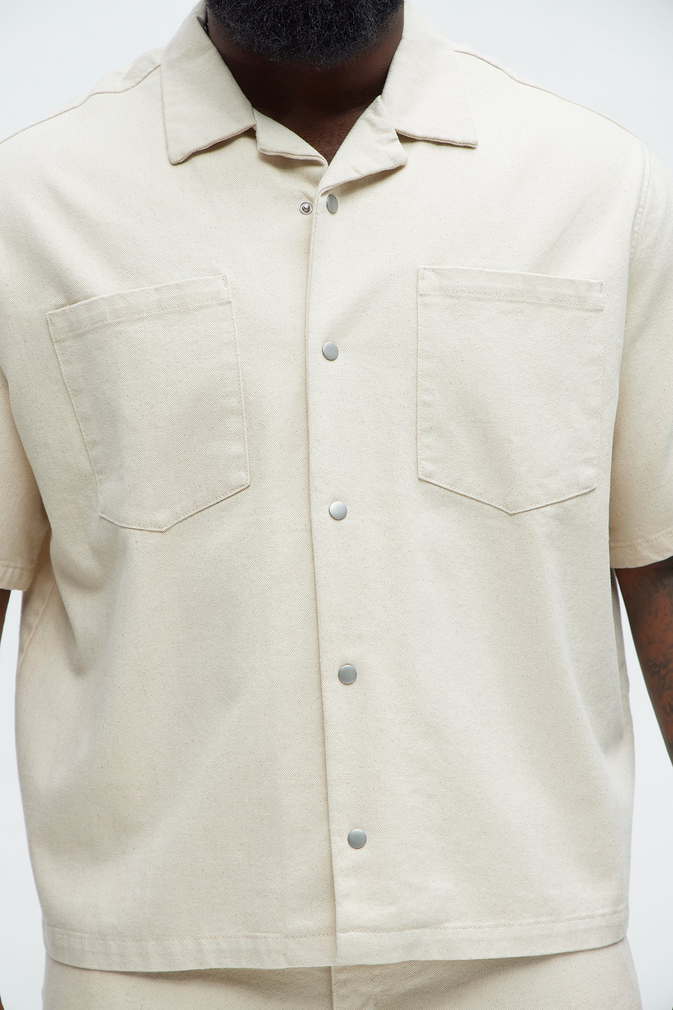 Colin True Denim Button Up Shirt - Sand