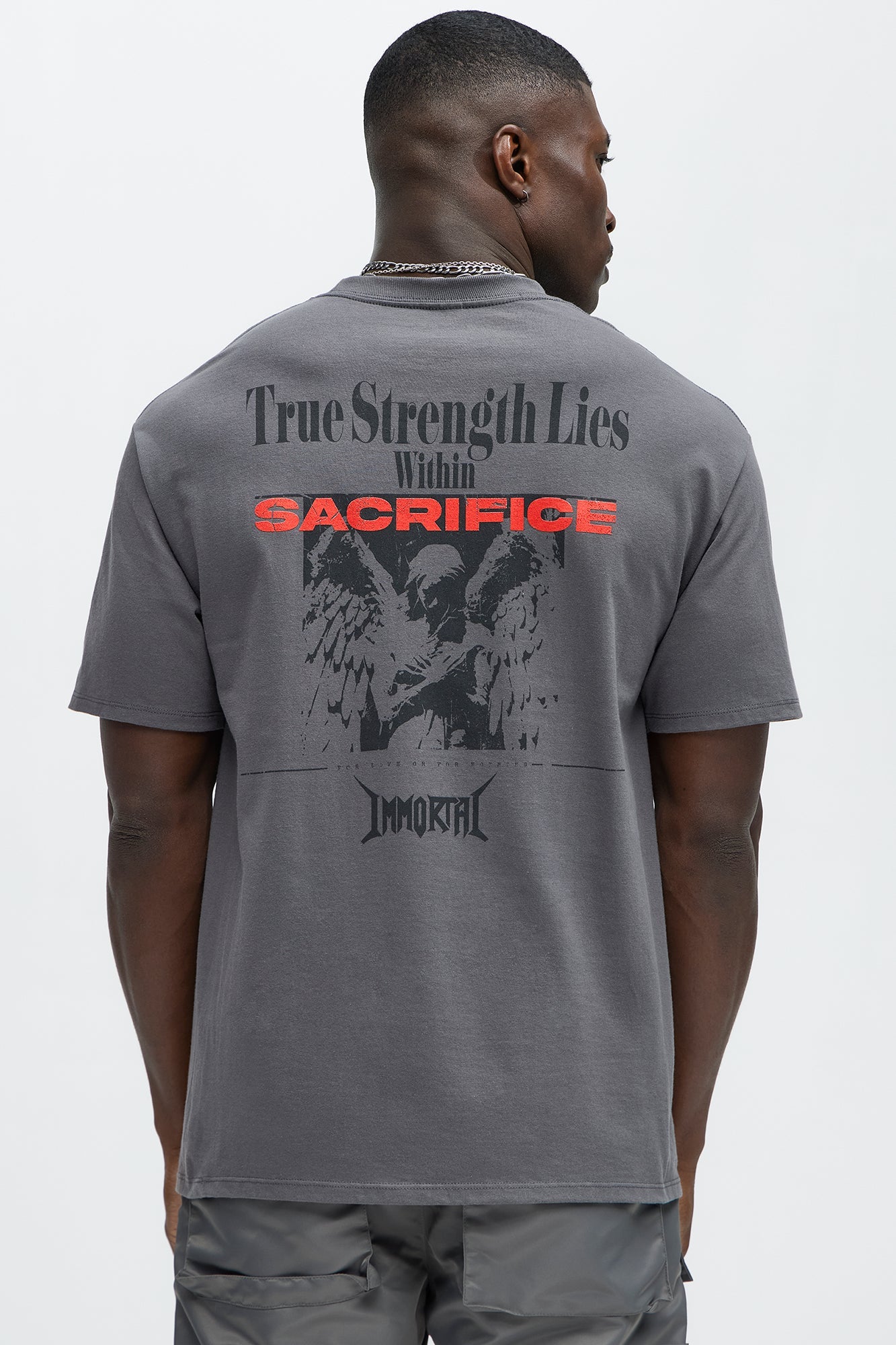 Sacrifice Immortal Short Sleeve Tee - Charcoal