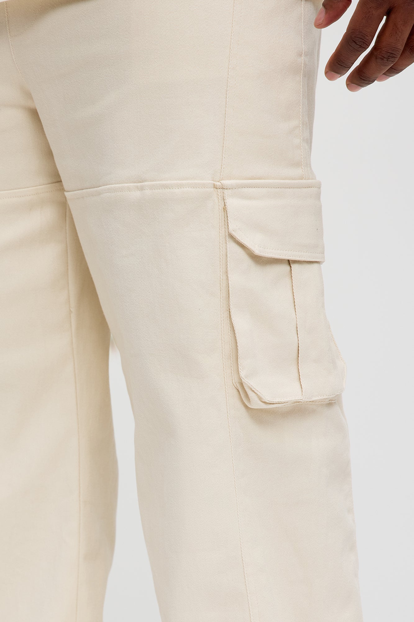 See You Now Baggy Cargo Pants - Cream