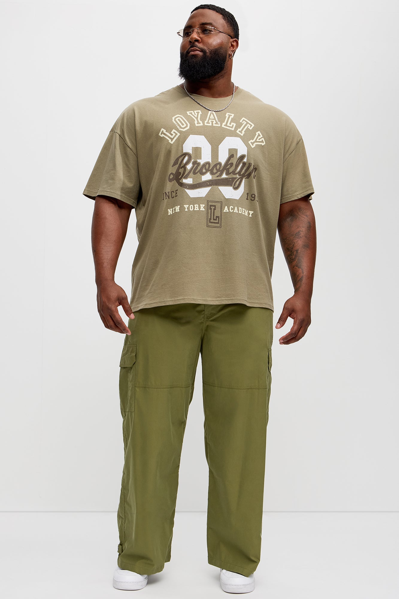 Brooklyn Loyalty Oversized Short Sleeve Tee - Olive