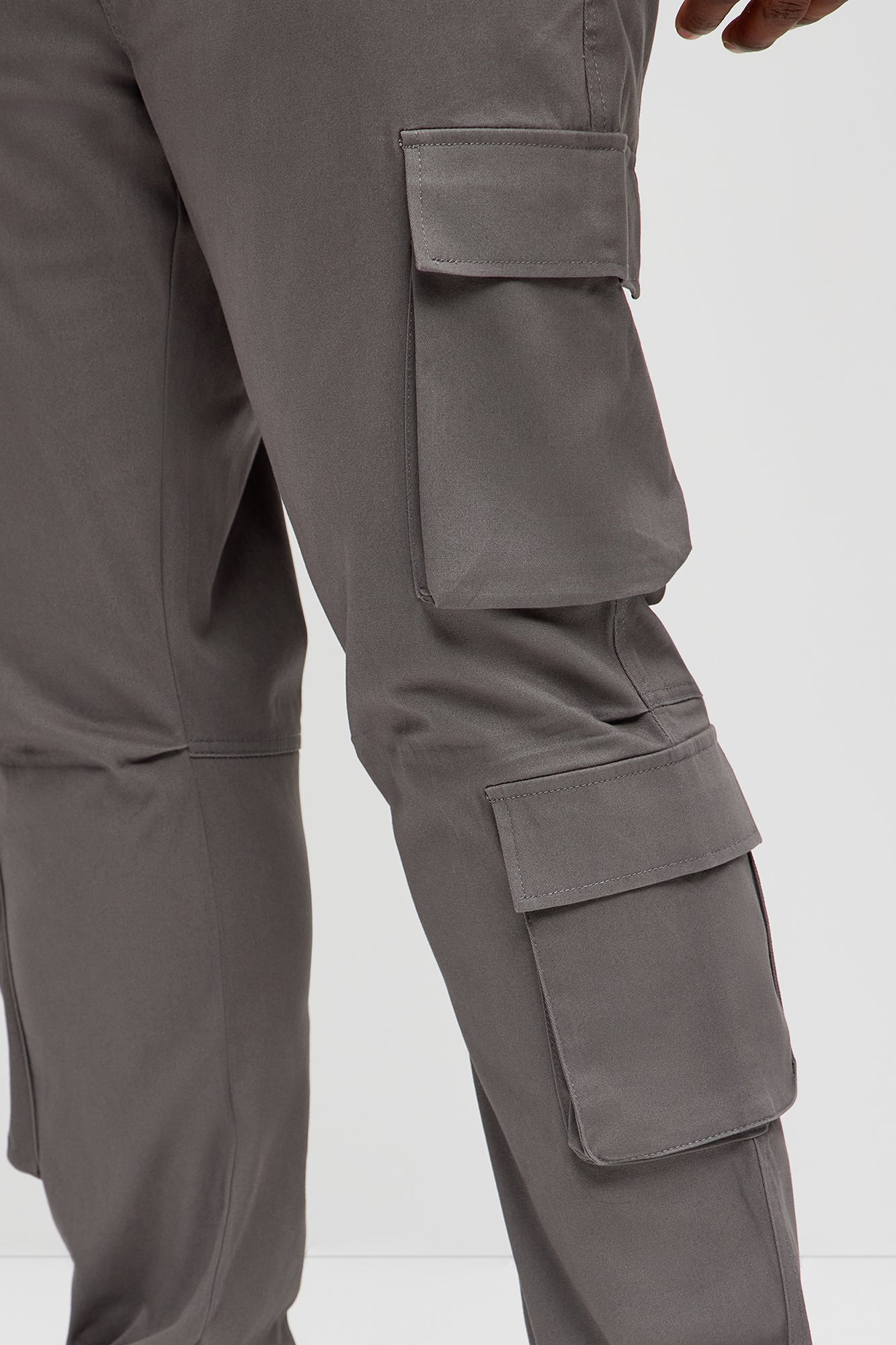 Stay On It Skinny Cargo Pants - Grey