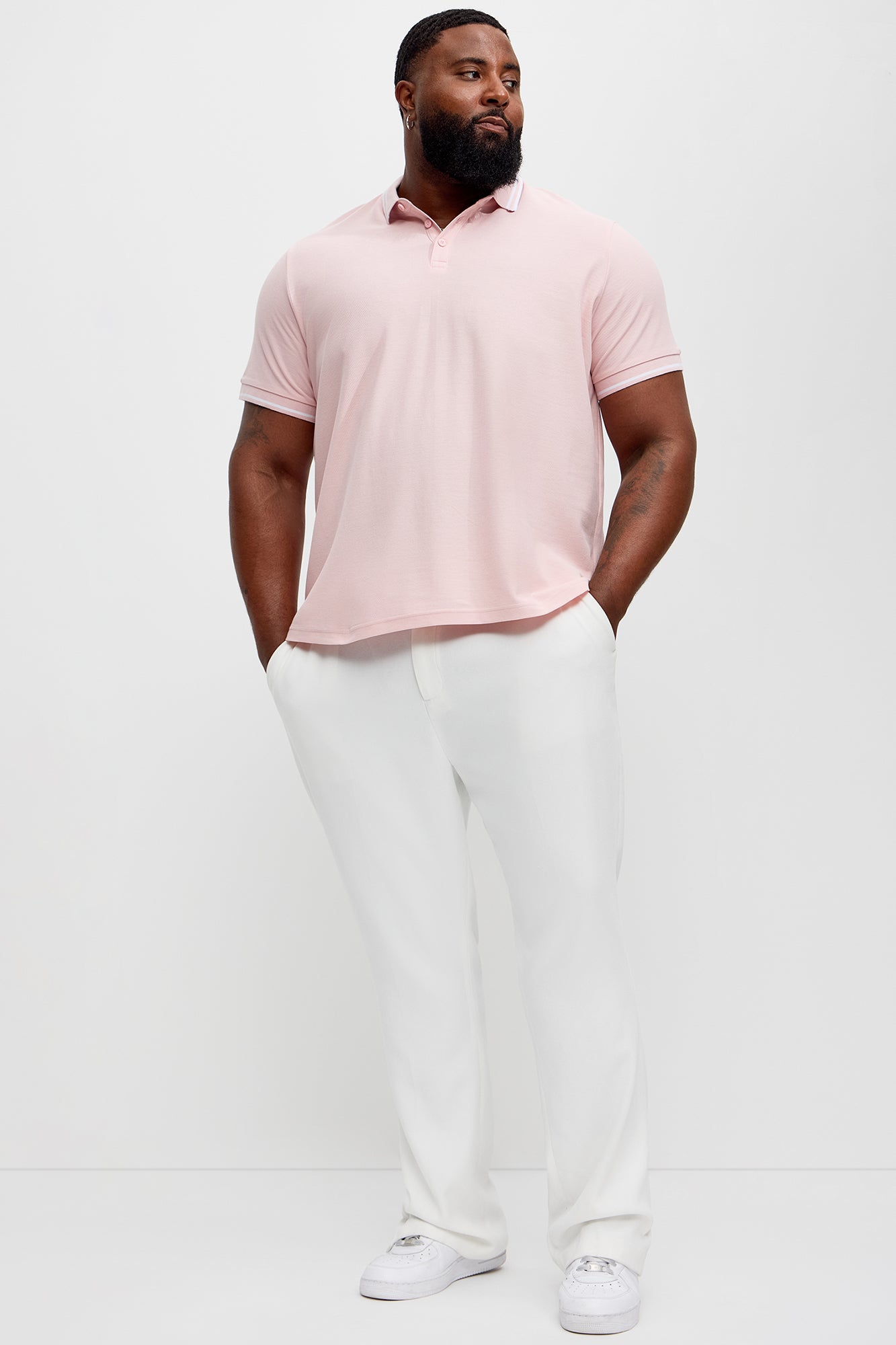 Wilson Short Sleeve Polo - Pink
