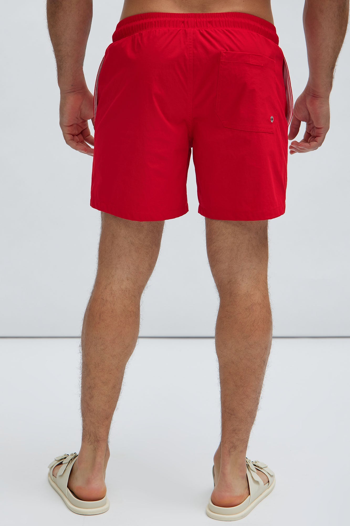 Montez Stretch Swim Trunk 6″ - Brick Red