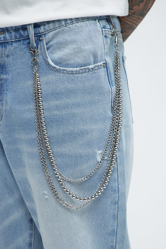 Dahlia Triple Stacked Pants Chain - Silver