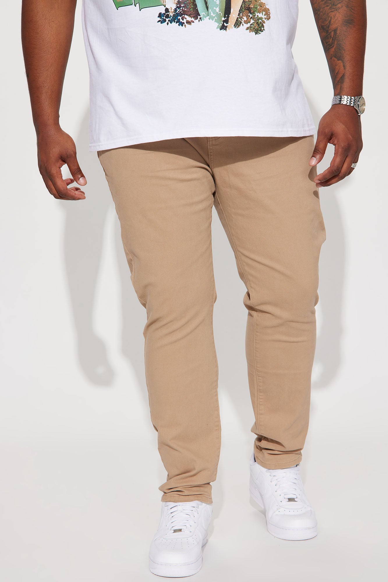 Mac Chino Skinny 5 Pocket Pants - Khaki