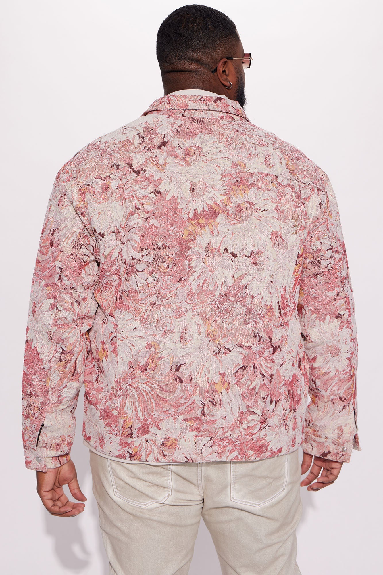 All You Need Is Tapestry Trucker Jacket - Pink/combo