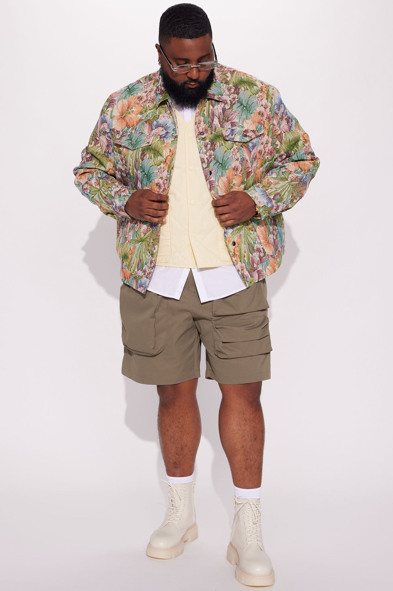 All You Need Is Tapestry Trucker Jacket - Green/combo