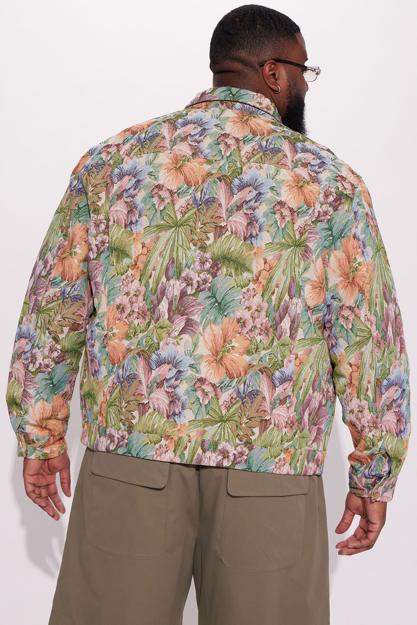 All You Need Is Tapestry Trucker Jacket - Green/combo