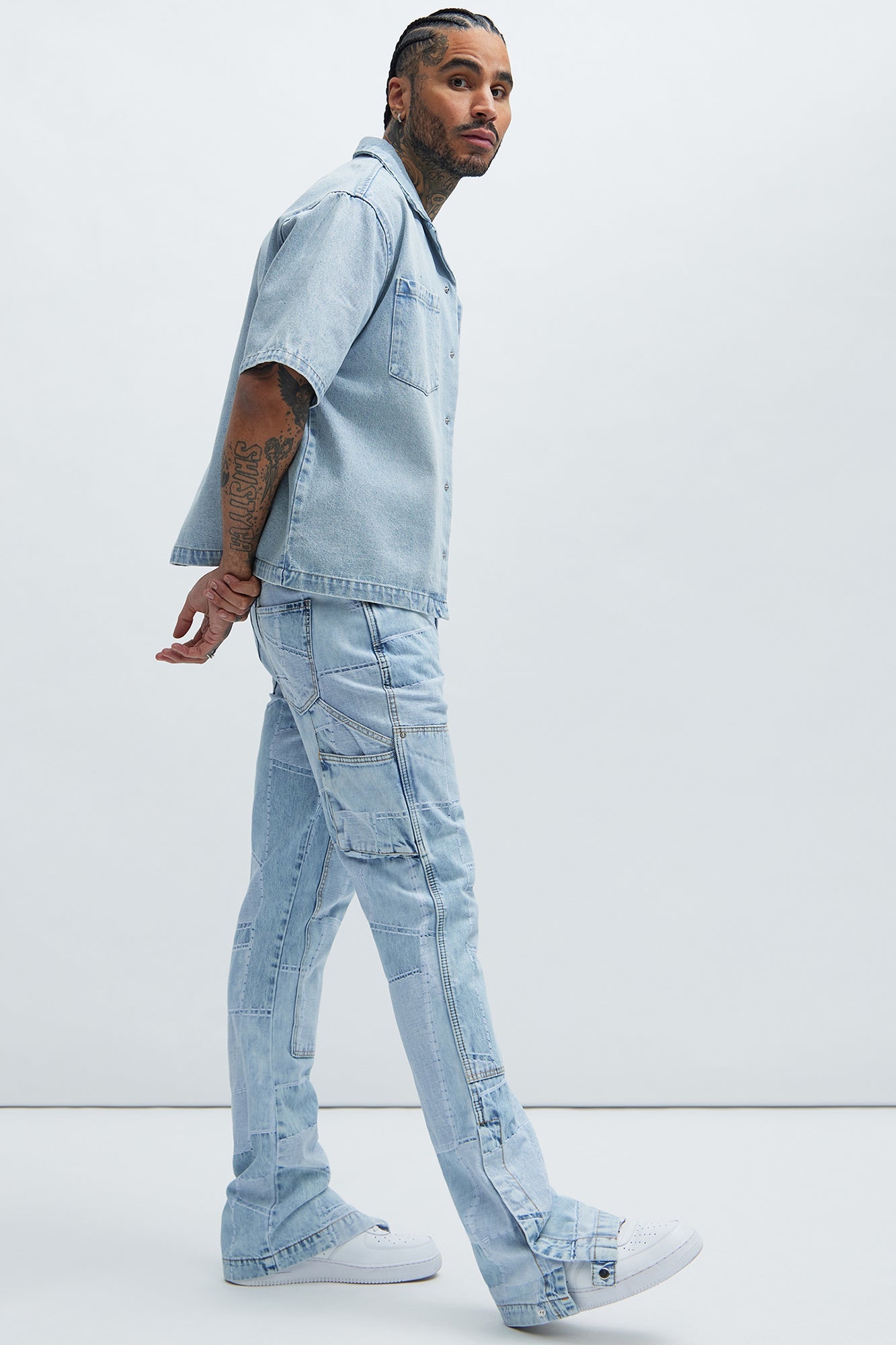 Verdugo Carpenter Flare Jeans - Light Blue Wash