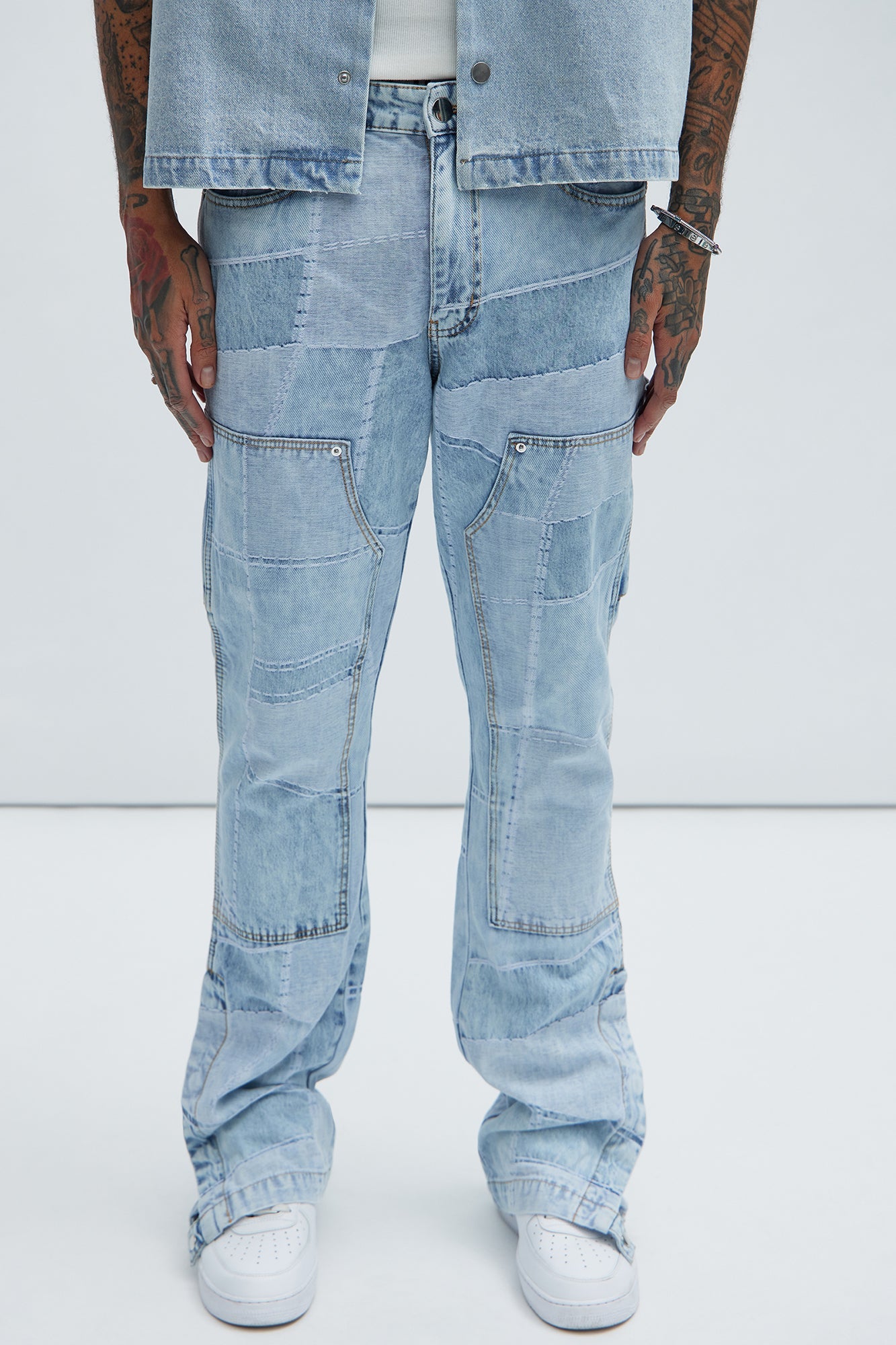 Verdugo Carpenter Flare Jeans - Light Blue Wash