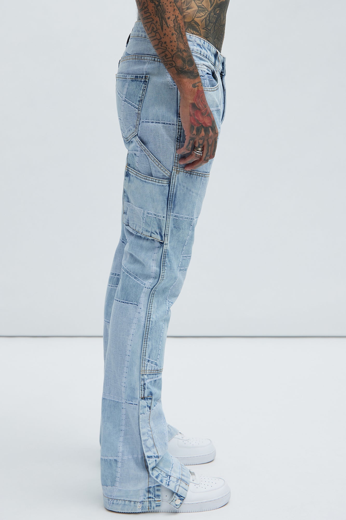 Verdugo Carpenter Flare Jeans - Light Blue Wash