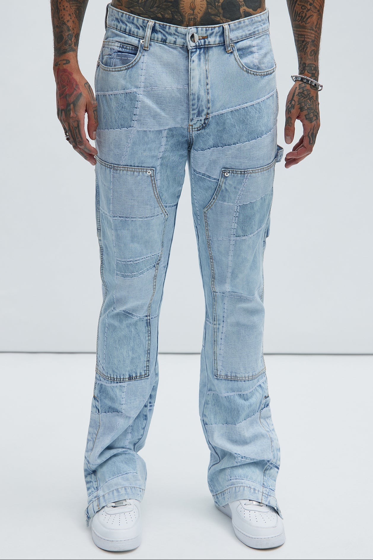 Verdugo Carpenter Flare Jeans - Light Blue Wash