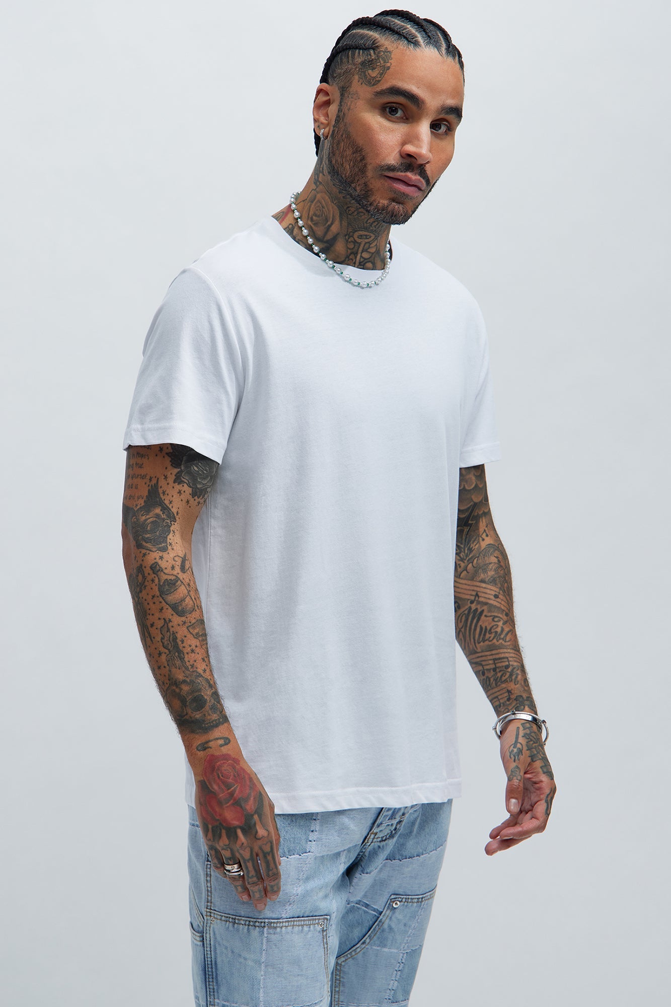 FN Essential Crew Tees 3 Pack - White