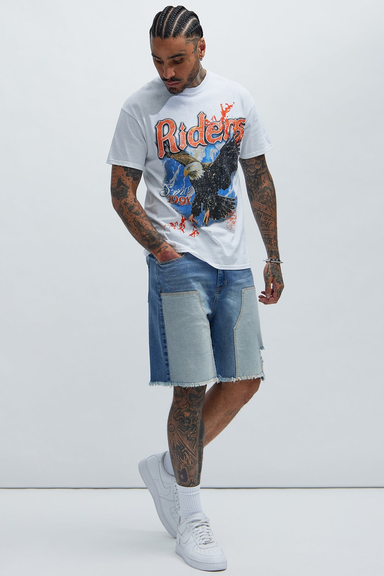 Braddy Carpenter Relaxed Shorts - Medium Wash