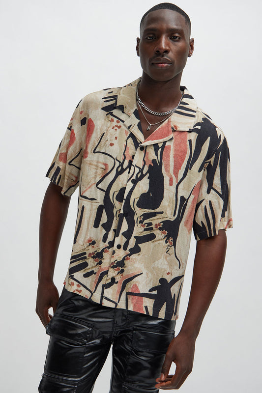 Lascaux Shirt - Tan/Multi