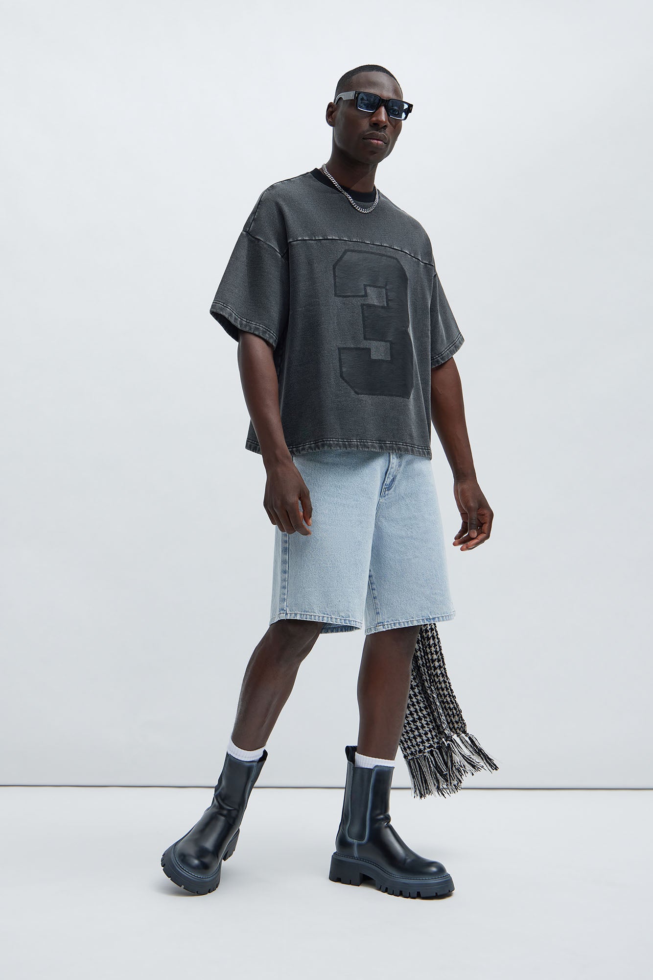 Kyle Oversized Tee - Black Wash