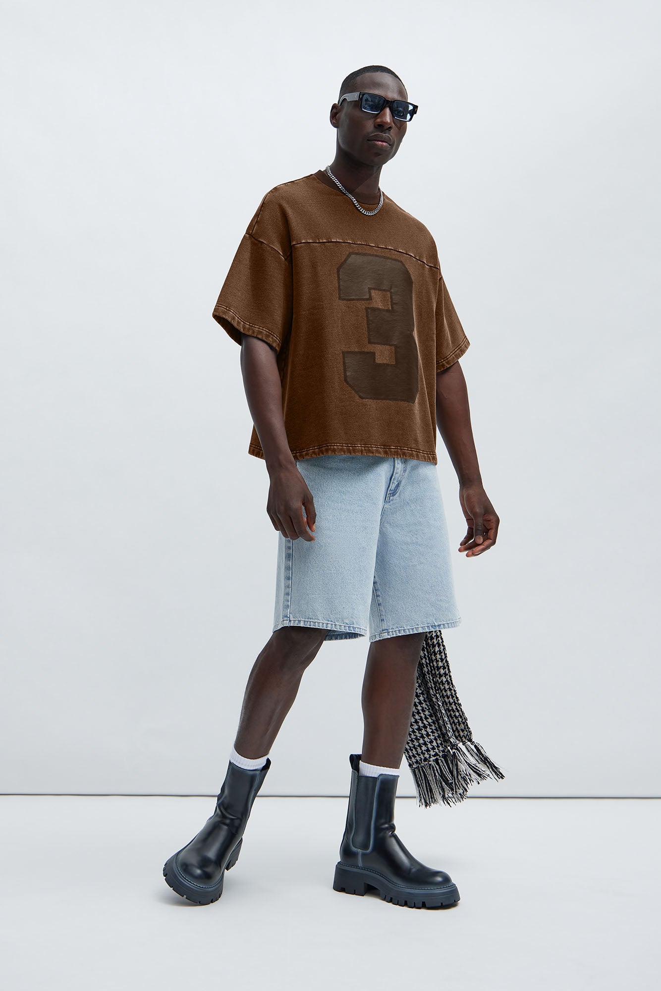 Kyle Oversized Tee - Dark Brown
