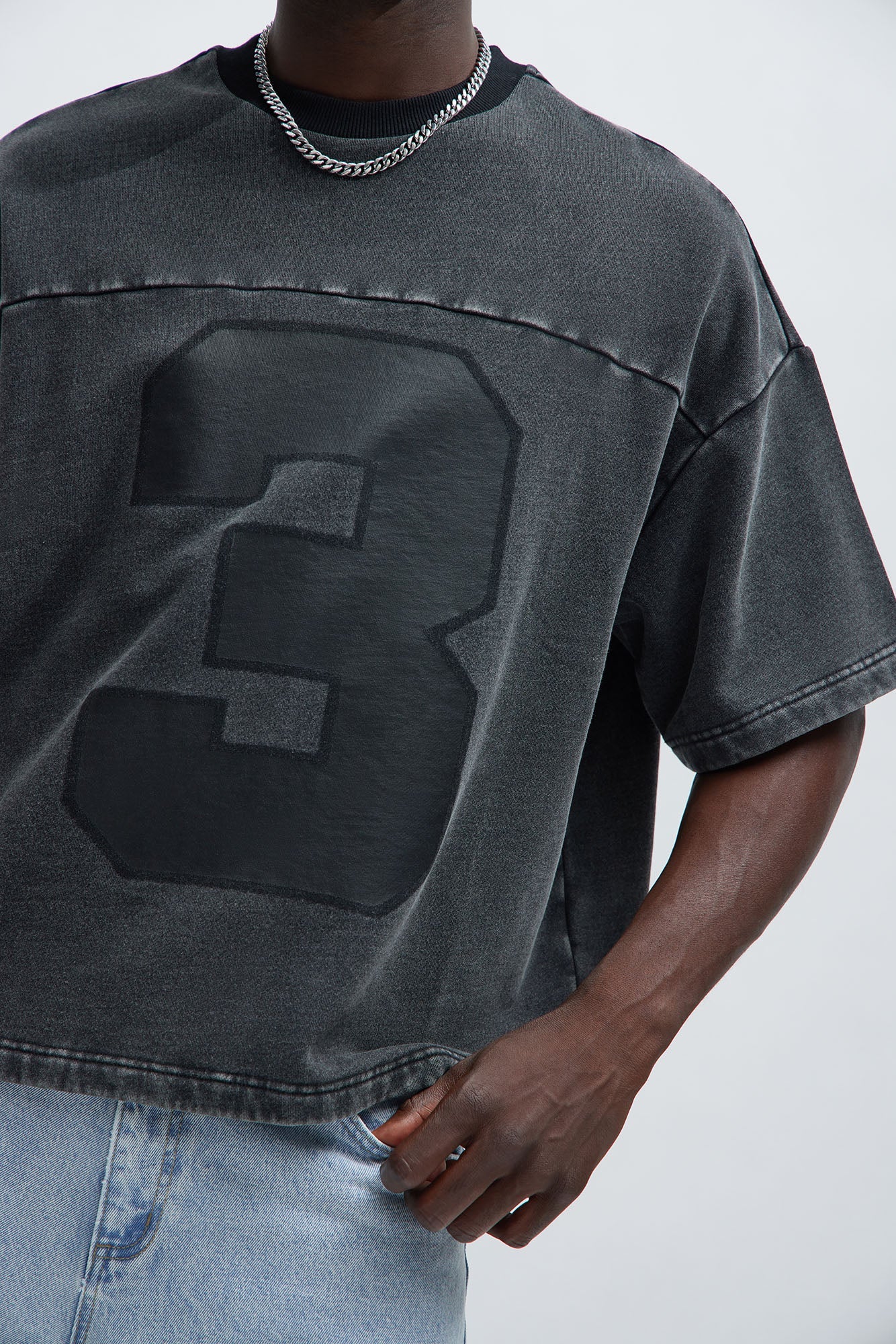 Kyle Oversized Tee - Black Wash