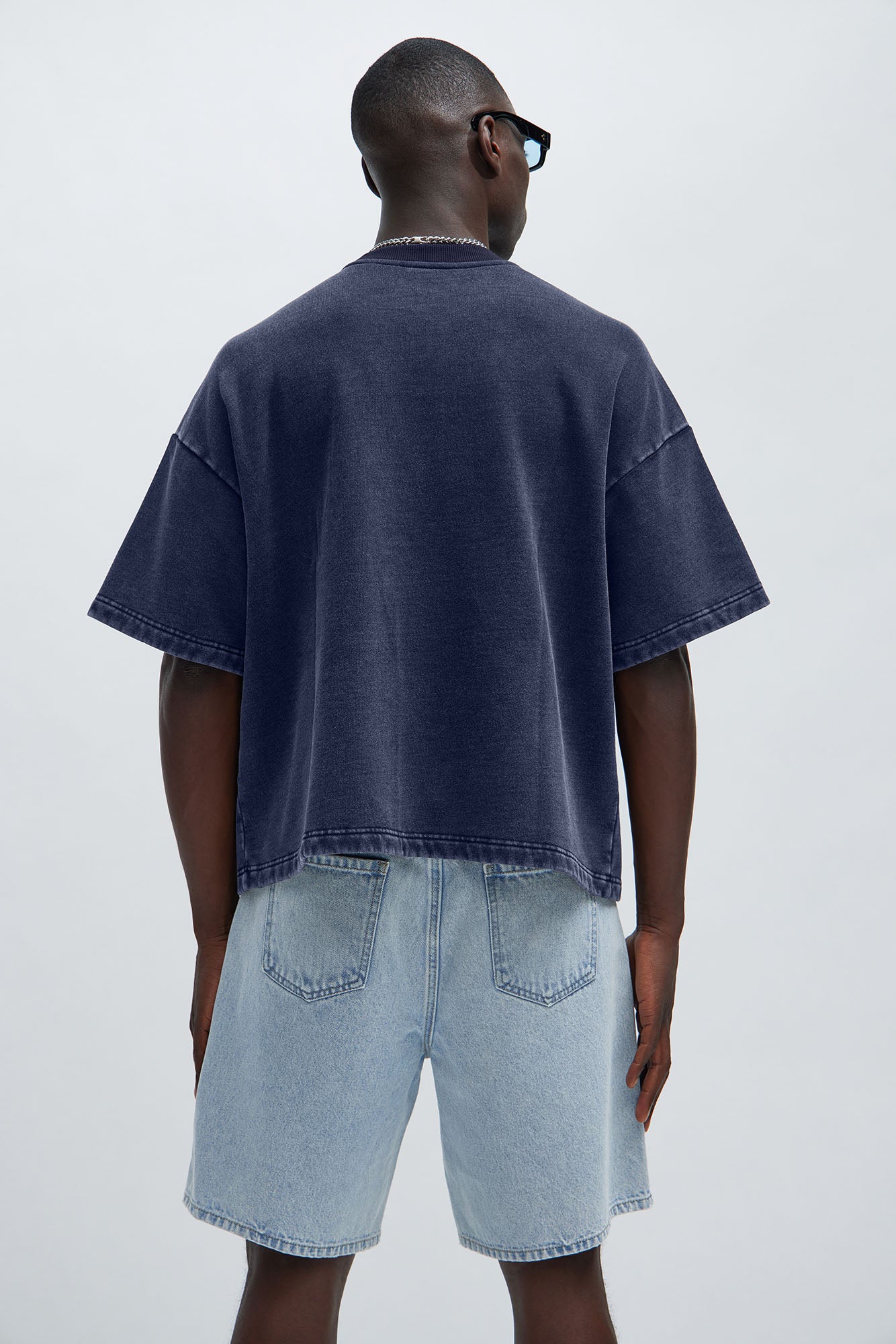 Kyle Oversized Tee - Navy