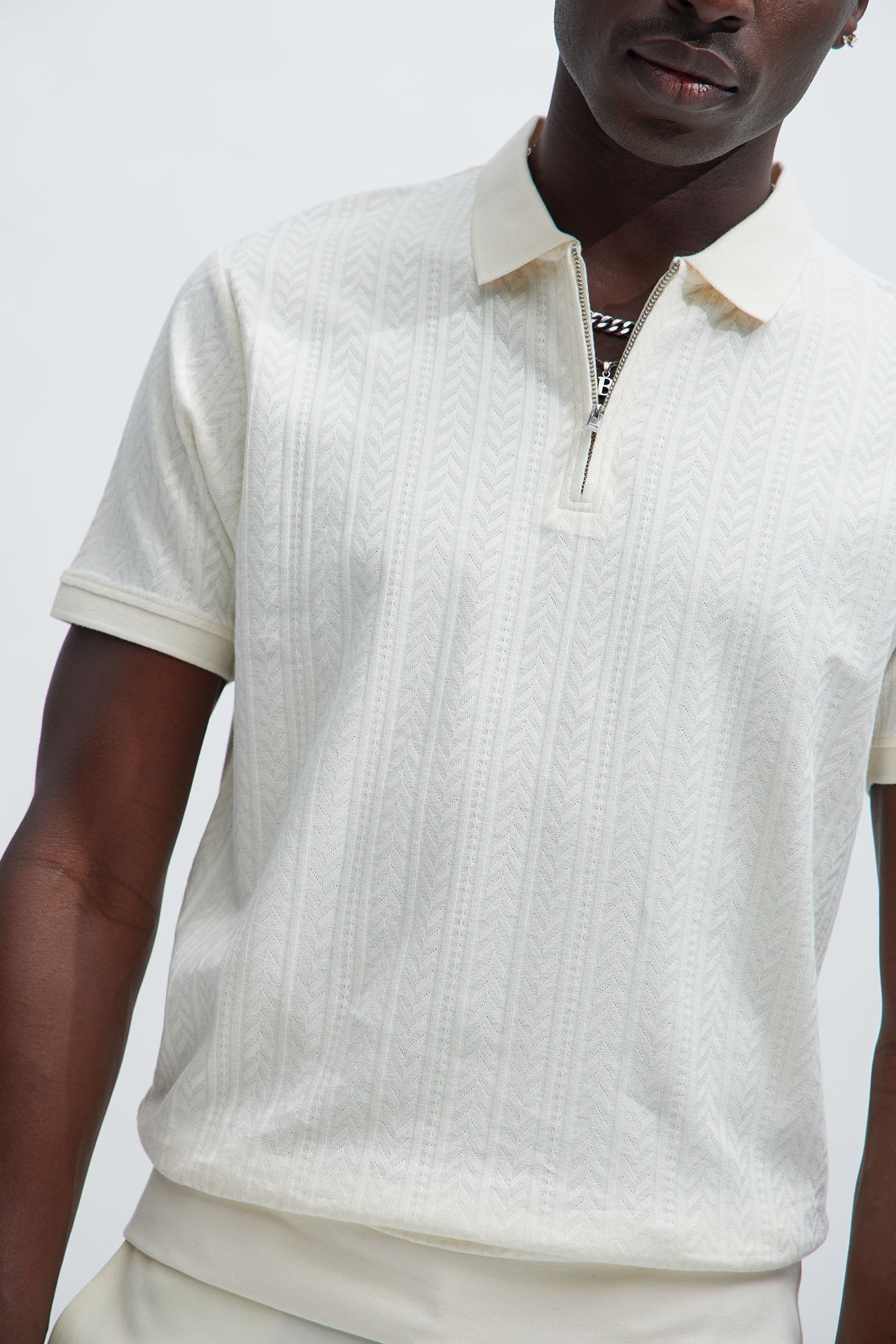 Money Matters Short Sleeve Polo - Off White
