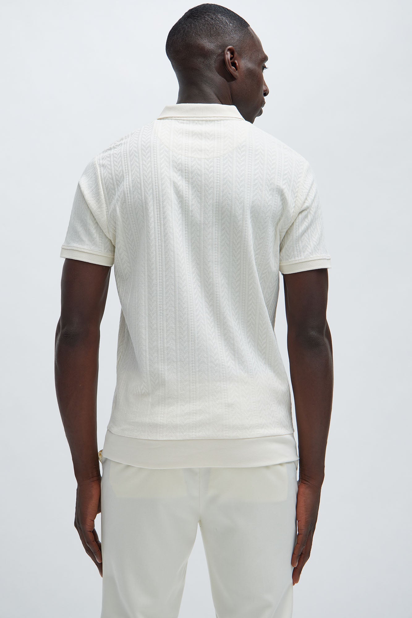 Money Matters Short Sleeve Polo - Off White