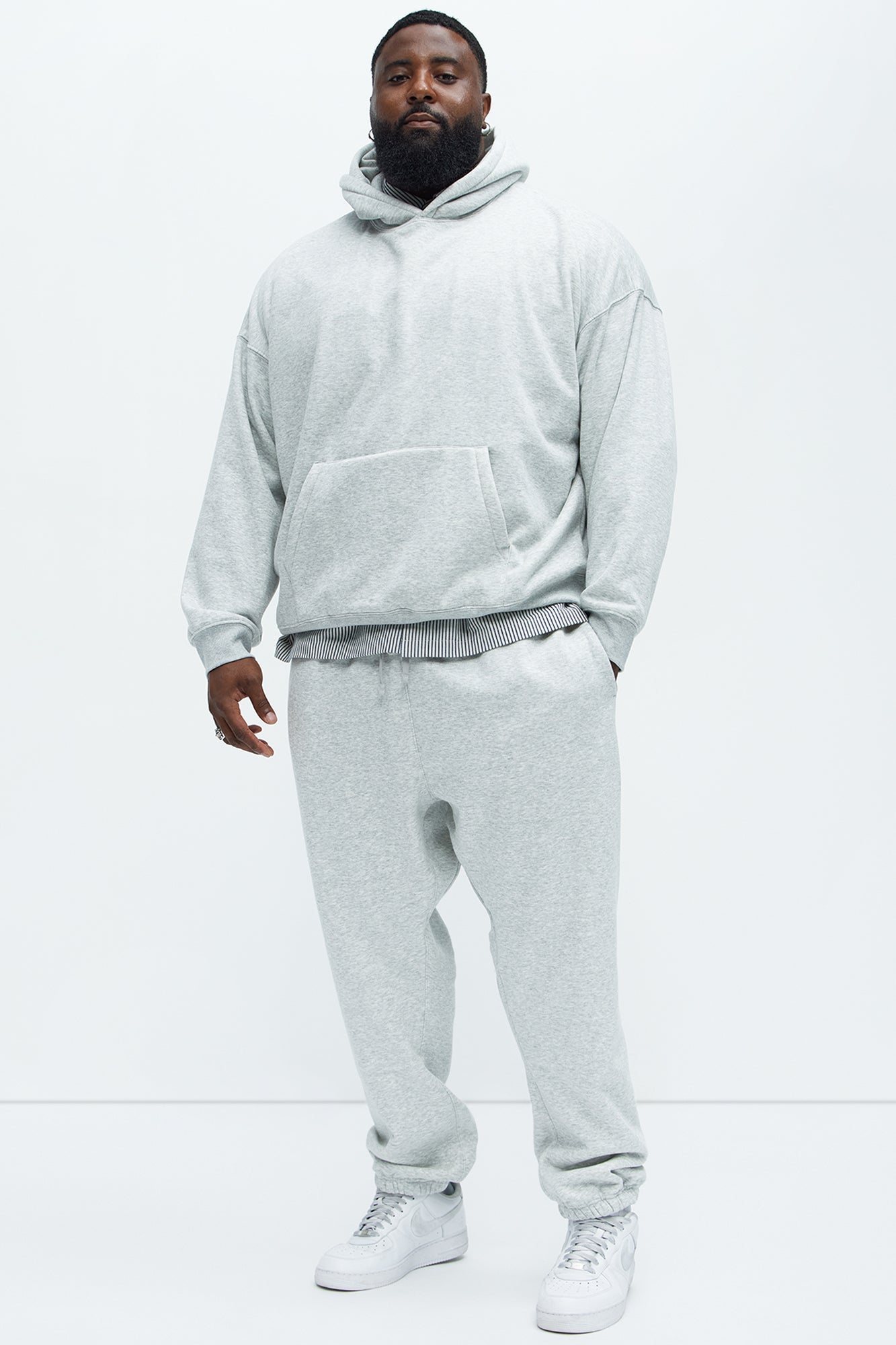 Tyson Heavyweight Sweat Jogger - Heather Grey