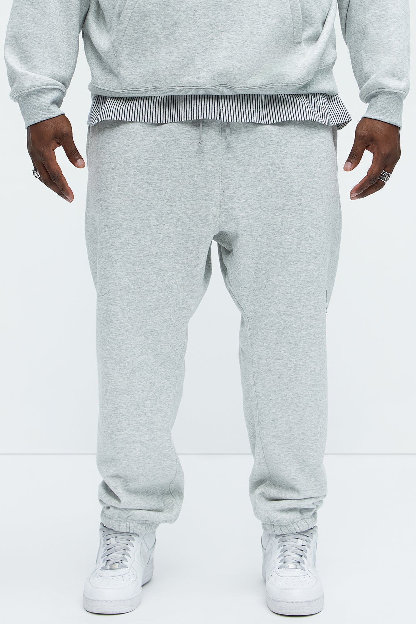 Tyson Heavyweight Sweat Jogger - Heather Grey