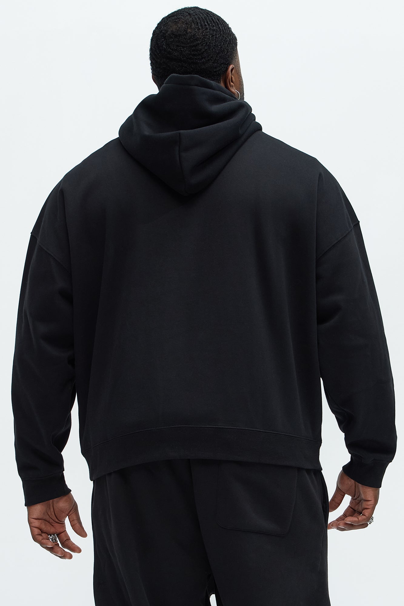 Tyson Oversized Heavyweight Hoodie - Black