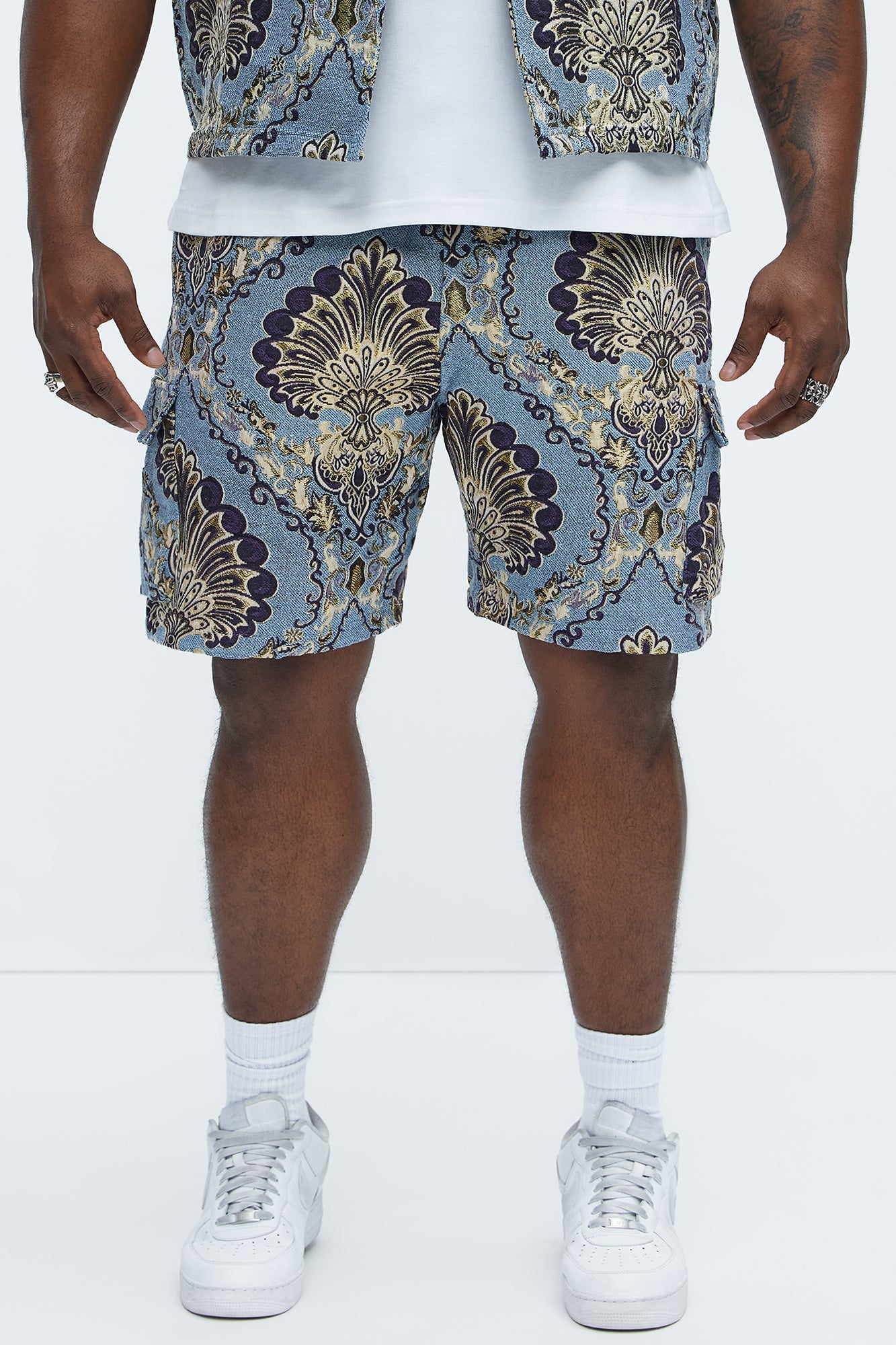 Highland Tapestry Shorts - Blue/combo