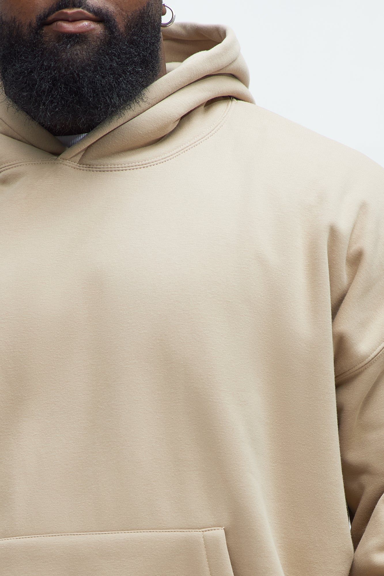 Tyson Oversized Heavyweight Hoodie - Taupe