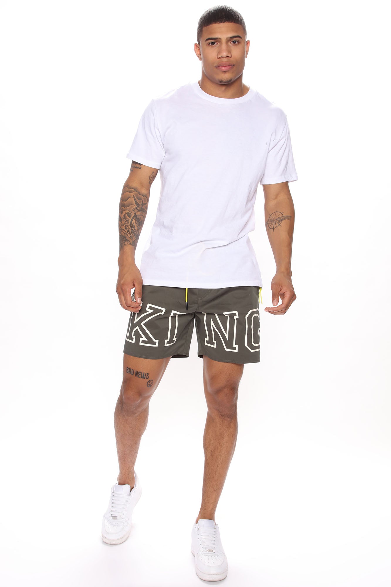 King Nylon Shorts - Olive