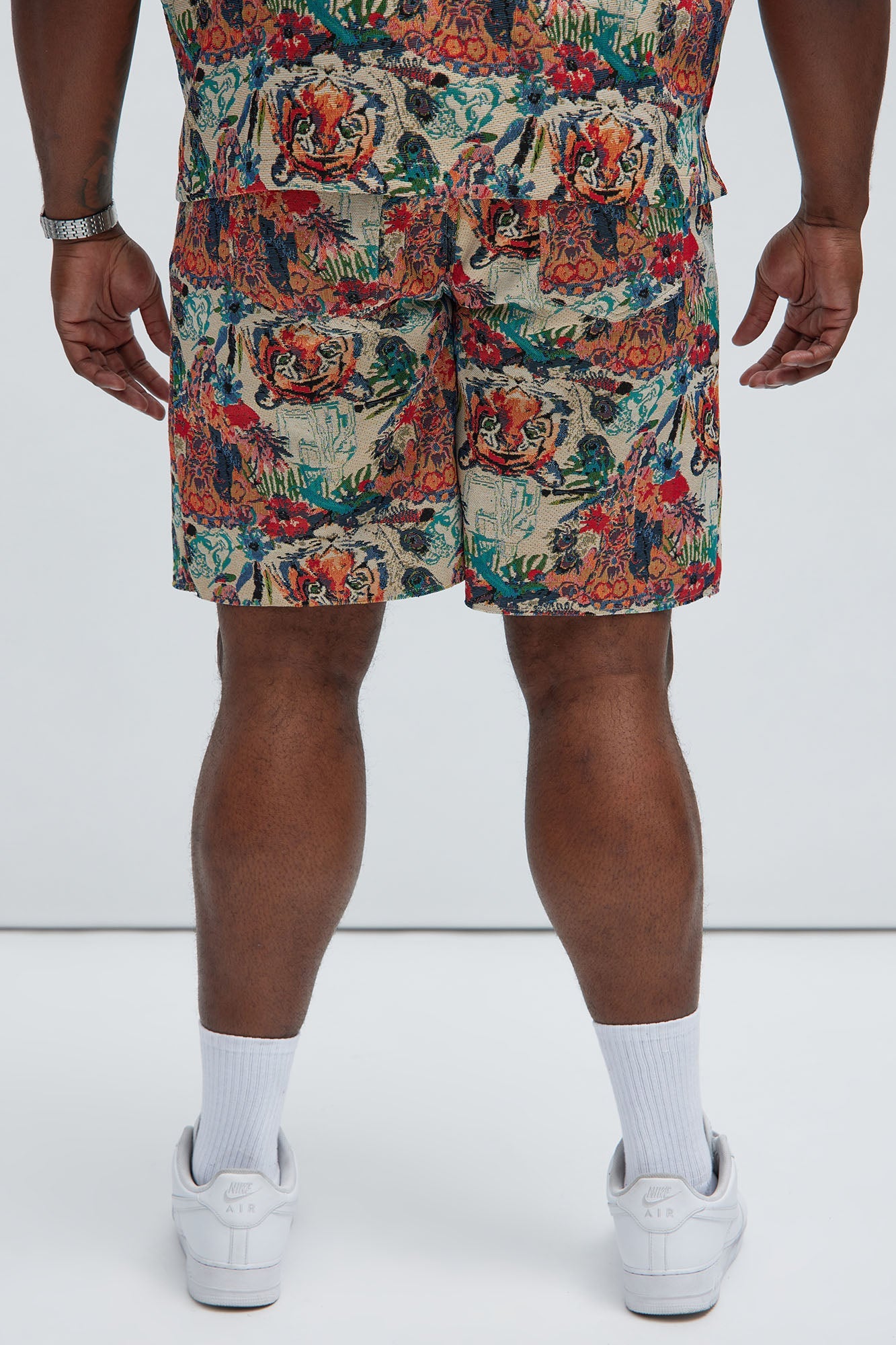 Ansel Tapestry Relaxed Shorts - Multi Color