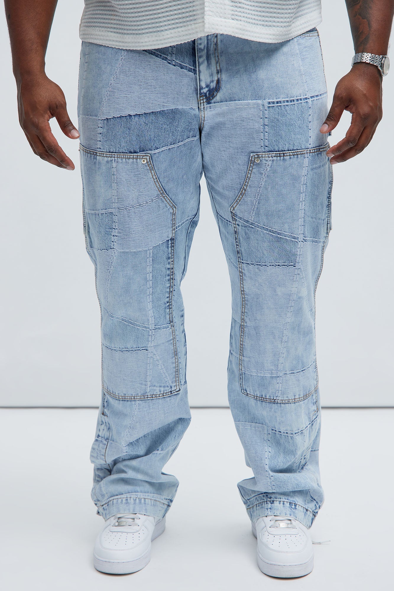 Verdugo Carpenter Flare Jeans - Light Blue Wash