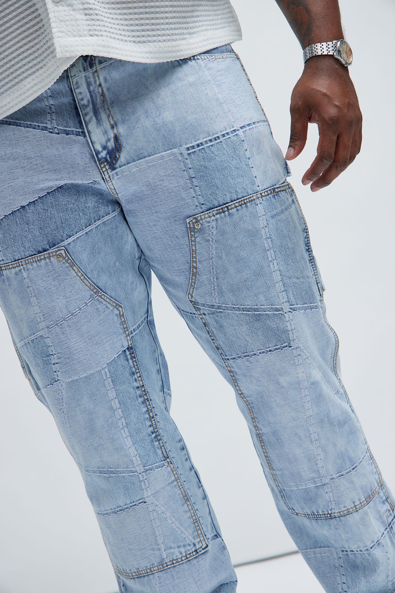 Verdugo Carpenter Flare Jeans - Light Blue Wash