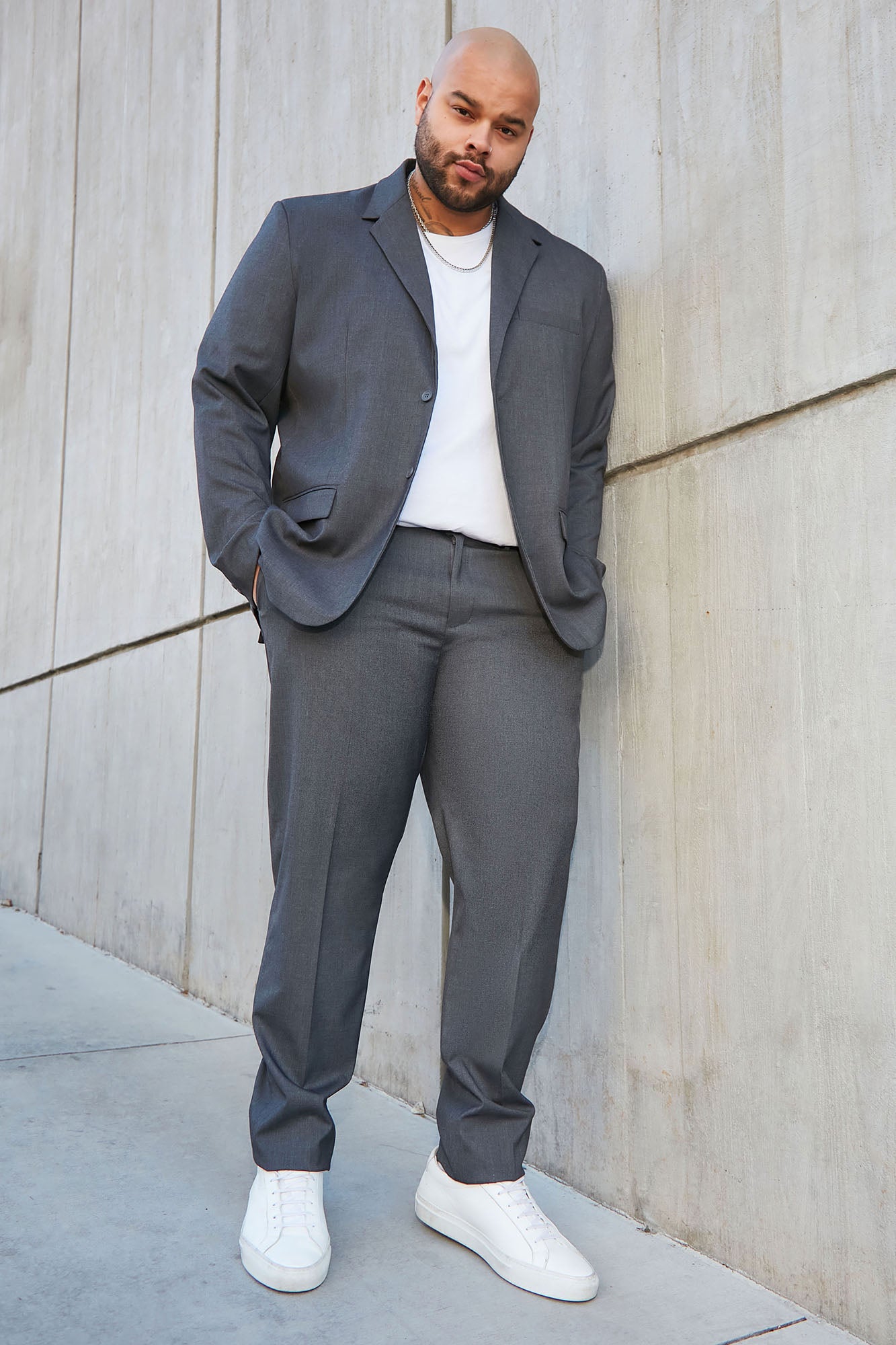 The Modern Stretch Suit Jacket - Charcoal