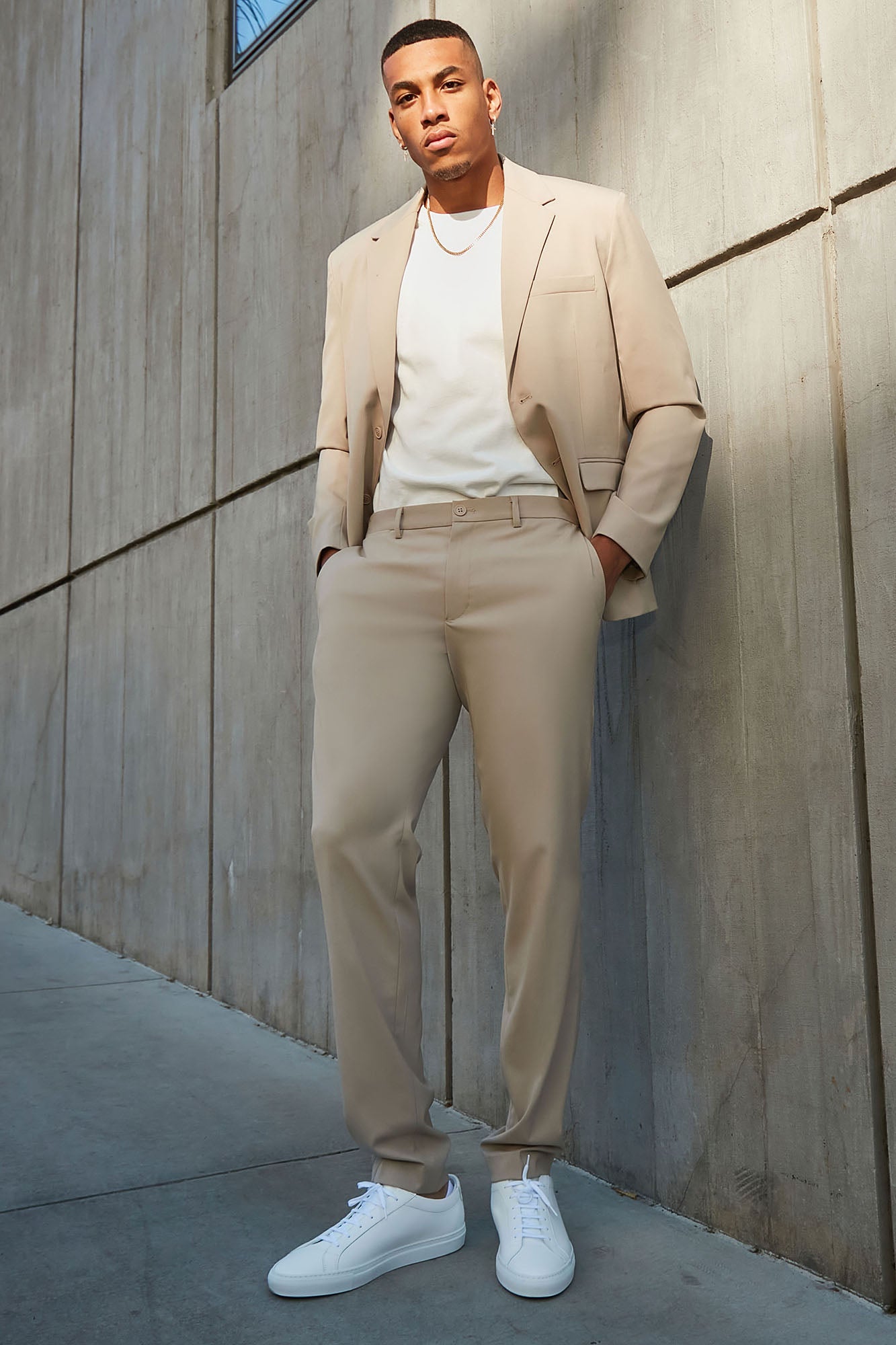 The Modern Stretch Slim Trouser - Tan