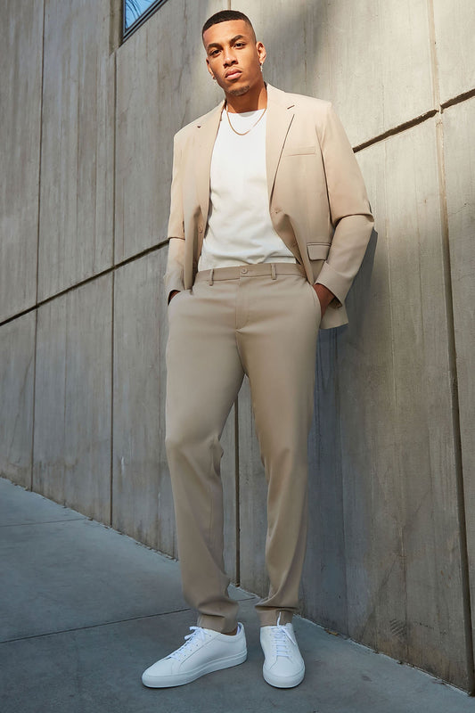The Modern Stretch Slim Trouser - Tan